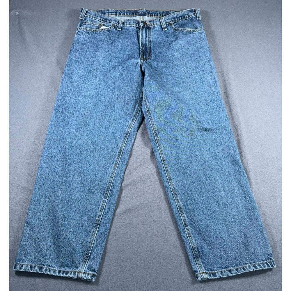 RK Brand Mens Relaxed Fit Straight Leg Jeans Blue Denim‎ Cotton Size 38 X 29
